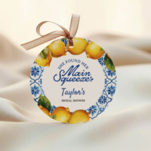 Étiquettes Cadeau Douce Mariée Été Citron