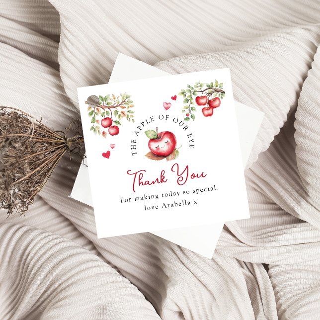 Étiquettes Cadeau Douce Pomme De Nos Yeux Baby Shower (Créateur téléchargé)