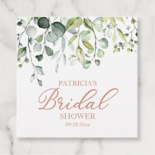 Étiquettes Cadeau Douce verdure Eucalyptus Aquarelle Baby Shower de 