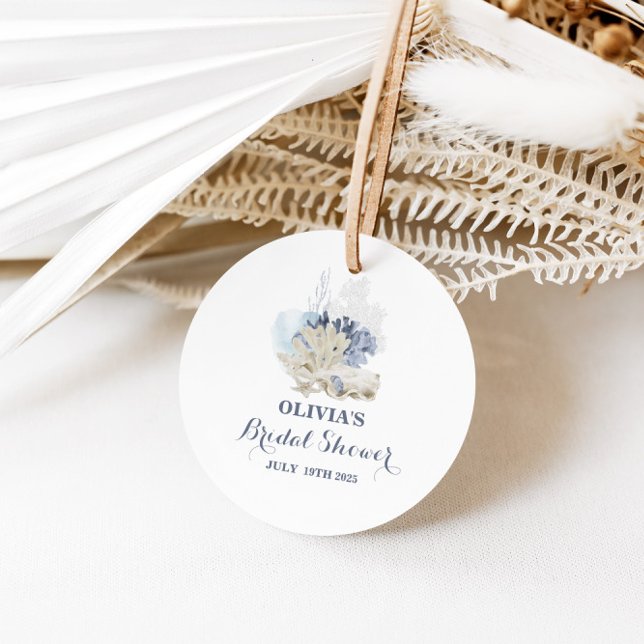 Étiquettes Cadeau Douceur de mer côtière shower de mariage (Créateur téléchargé)