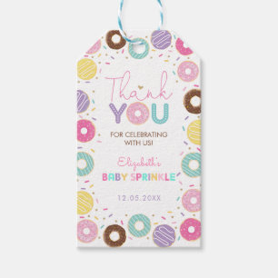 Étiquettes-cadeau Doux arrosé Merci de bébé