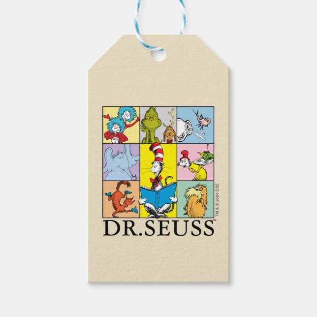 Étiquettes-cadeau Dr. Seuss | Histoires Graphiques (Devant)