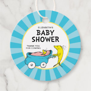 Étiquettes Cadeau Dr Seuss   Un poisson - Baby shower garçon