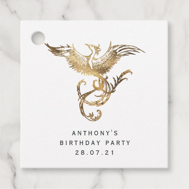 Étiquettes Cadeau Dragon Grimoire Imaginaire gothique (Devant)