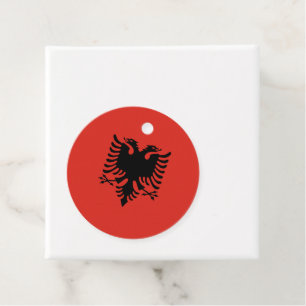Étiquettes Cadeau Drapeau albanais