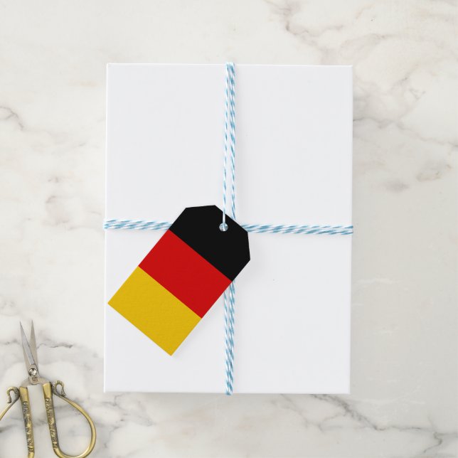 Étiquettes-cadeau Drapeau allemand (Avec de laficelle)