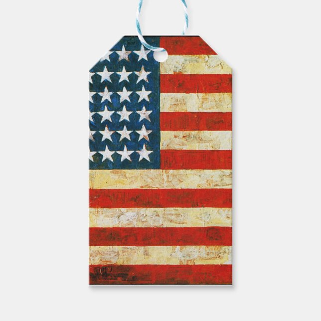 Étiquettes-cadeau Drapeau américain (Devant)