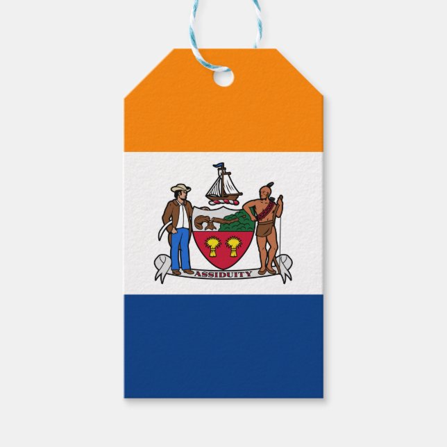 Étiquettes-cadeau Drapeau d'Albany, New York (Devant)