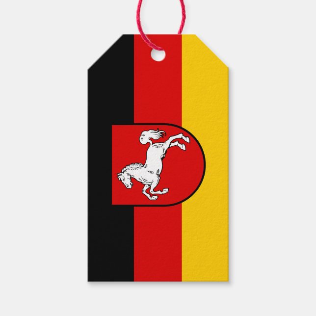 Étiquettes-cadeau Drapeau de Basse-Saxe - Balises cadeaux (Devant)