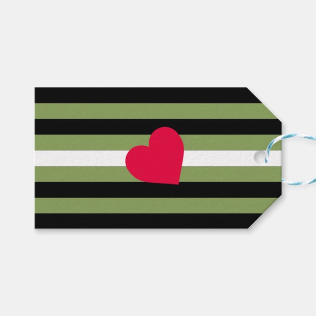 Étiquettes-cadeau Drapeau de fierté Boi (Devant (Horizontal))