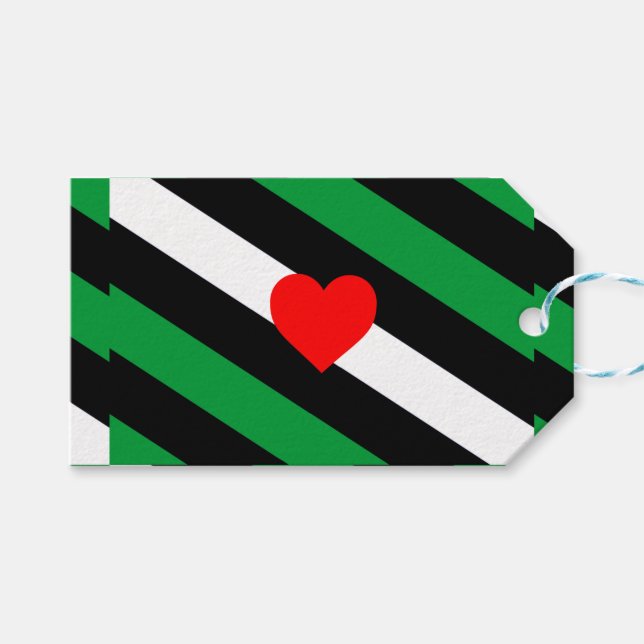 Étiquettes-cadeau Drapeau de fierté Leather Boi (Devant (Horizontal))