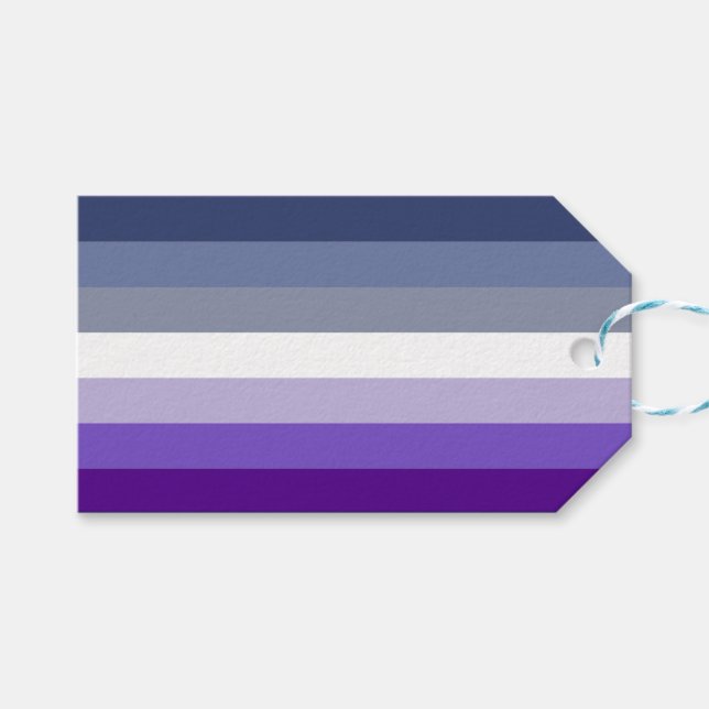 Étiquettes-cadeau Drapeau de fierté lesbienne Butch (Devant (Horizontal))