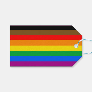 Étiquettes-cadeau Drapeau de la fierté arc-en-ciel de Philly