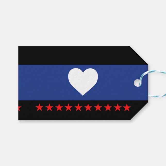 Étiquettes-cadeau Drapeau de la fierté du pied (Devant (Horizontal))