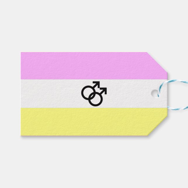 Étiquettes-cadeau Drapeau de la Fierté Twink (Devant (Horizontal))