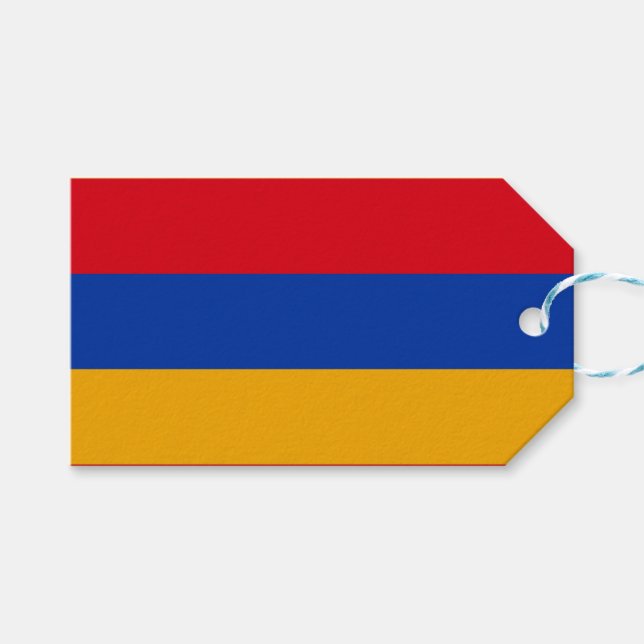 Étiquettes-cadeau Drapeau de l'Arménie (Devant (Horizontal))