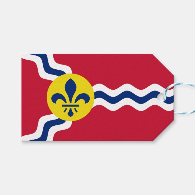 Étiquettes-cadeau Drapeau de Saint-Louis (Missouri) (Devant (Horizontal))
