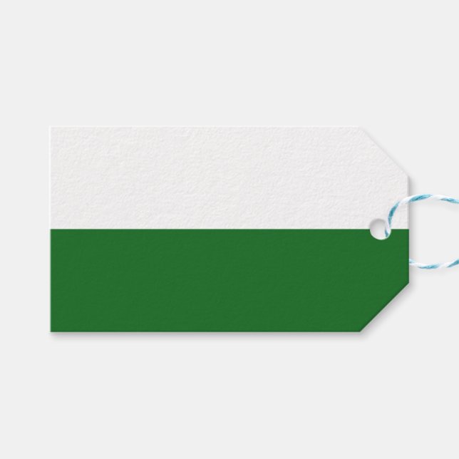 Étiquettes-cadeau Drapeau de Saxe (État allemand) (Devant (Horizontal))