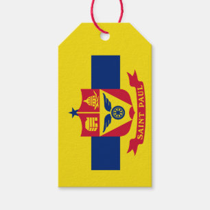 Étiquettes-cadeau Drapeau de St Paul, Minnesota Tags cadeaux