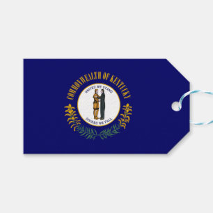 Étiquettes-cadeau Drapeau d'État du Kentucky