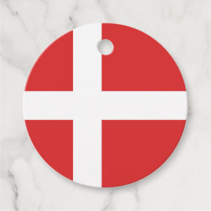 Étiquettes Cadeau Drapeau du Danemark