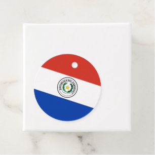 Étiquettes Cadeau Drapeau du Paraguay