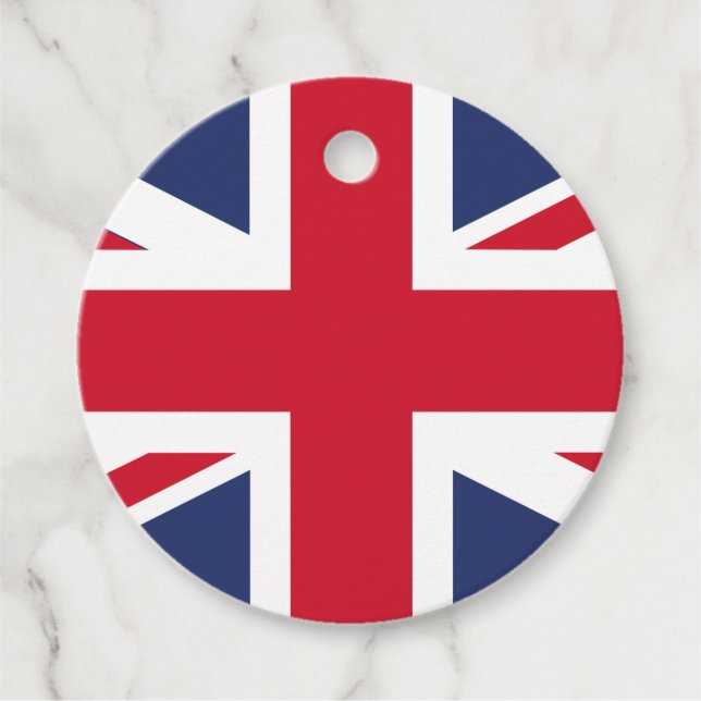 Étiquettes Cadeau Drapeau du Royaume-Uni (Devant)