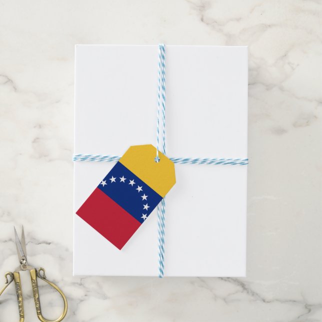 Étiquettes-cadeau Drapeau du Venezuela (Avec de laficelle)
