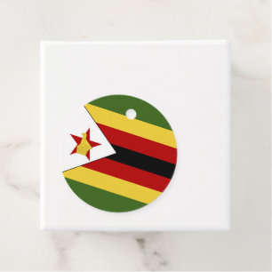 Étiquettes Cadeau drapeau du Zimbabwe
