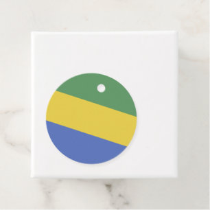 Étiquettes Cadeau Drapeau Gabon