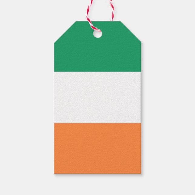 Étiquettes-cadeau Drapeau national de l'Irlande, Norme irlandaise, B (Devant)