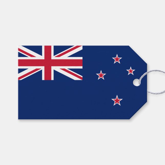 Étiquettes-cadeau Drapeau néo-zélandais (Devant (Horizontal))