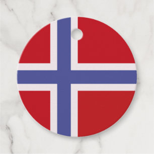 Étiquettes Cadeau Drapeau norvégien