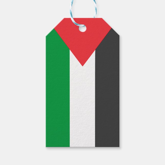 Étiquettes-cadeau Drapeau palestinien Libérez la Palestine customisé (Devant)