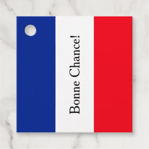 Étiquettes Cadeau Drapeau patriotique de France personnalisable