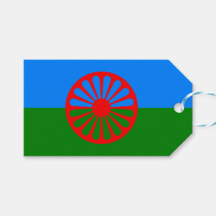 Étiquettes-cadeau Drapeau romani