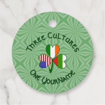 Drapeau trèfle personnalisé bulgare irlandais amér