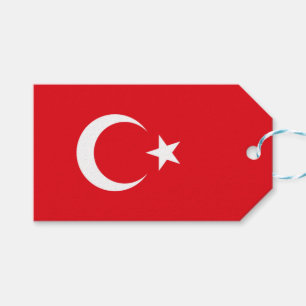 Étiquettes-cadeau Drapeau turc (Turquie)