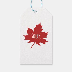 Étiquettes-cadeau Drôle Canadien