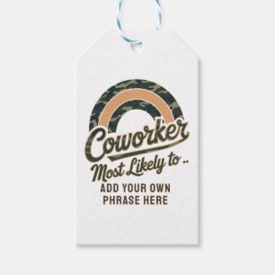 Étiquettes-cadeau Drôle Coworker Cadeaux Les Plus Probables : PERSON