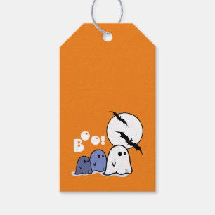 Étiquettes-cadeau Drôle Petits Fantômes Halloween Tags Cadeaux Per