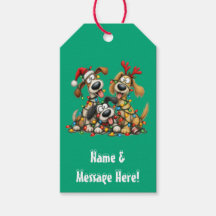 🐕 Drôles de chiens de Noël avec des lumières de N