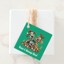 🐕 Drôles de chiens de Noël avec des lumières de N