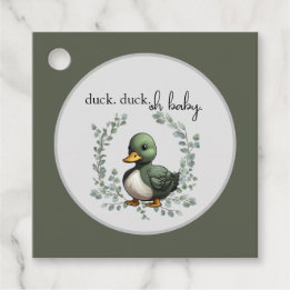 Étiquettes Cadeau Duck Duck Oh Baby canard thème baby shower