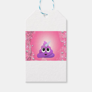 Étiquettes-cadeau Dunette magique personnalisée Emoji de licorne