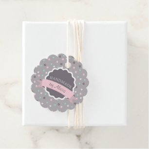 Étiquettes Cadeau Eau artisanale ressort floral Tags du produit