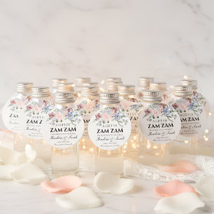 Étiquettes Cadeau Eau florale zamzam cadeau de mariage musulman nika
