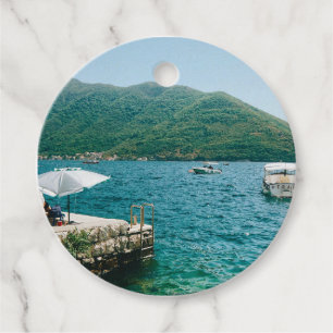 Étiquettes Cadeau Eaux turquouises de Perast - Monténégro