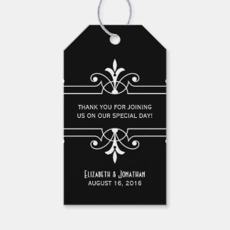 Étiquettes-cadeau Ébony Fancy Ornamental Cadeau Tags