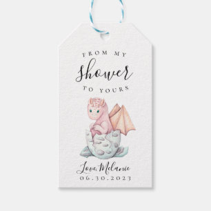 Étiquettes-cadeau Écouter Dragon De Ma Douche À Votre Balise Cadeau